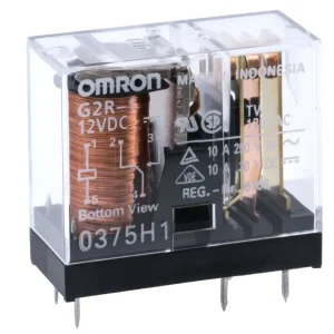 Przekaźnik Omron SPDT 12V DC 10A do montażu na płytce drukowanej G2R-1 DC12
