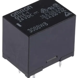 Przekaźnik Omron SPDT 24V DC 10A do montażu na płytce drukowanej G5LE-1 24DC