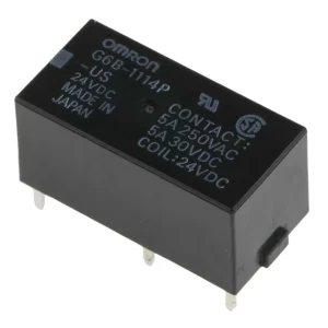 Przekaźnik Omron SPST 24V DC 5A do montażu na płytce drukowanej G6B-1114P-US 24DC