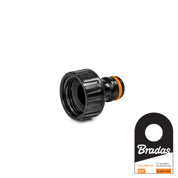 BLACK LINE Przyłącze na kran GW 3/4" z etykietą | ECO-PWB2195