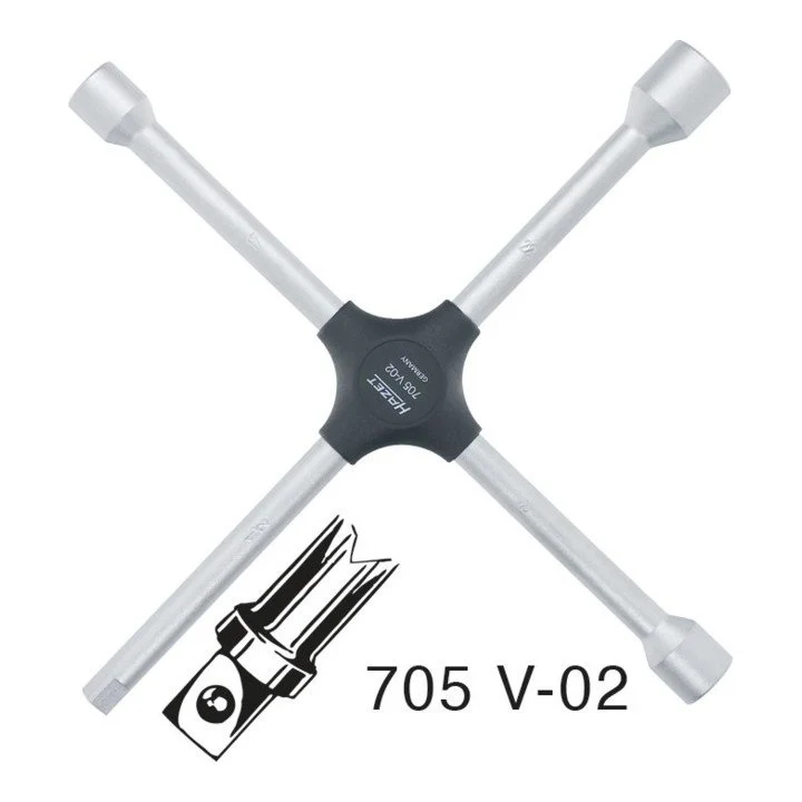 Klucz krzyżowy HAZET 705V-02 17 x 19 x 22 x 12.5 mm (1/2″ kwadrat) ( 4000822845 )