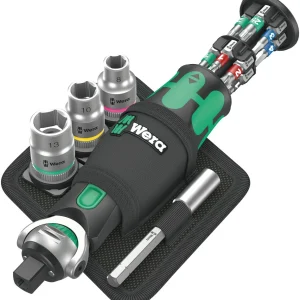 Zestaw kluczy nasadowych WERA 8009 Zyklop Pocket Set 2 19-częściowy 3/8 ″ + 1/4 ″ ( 4000822451 )