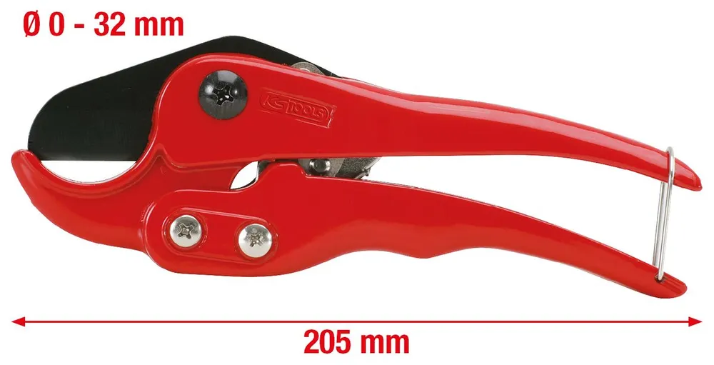KS TOOLS Kunststoff-Rohrschere Ø 0-32mm, 205mm ( 222.1001M )