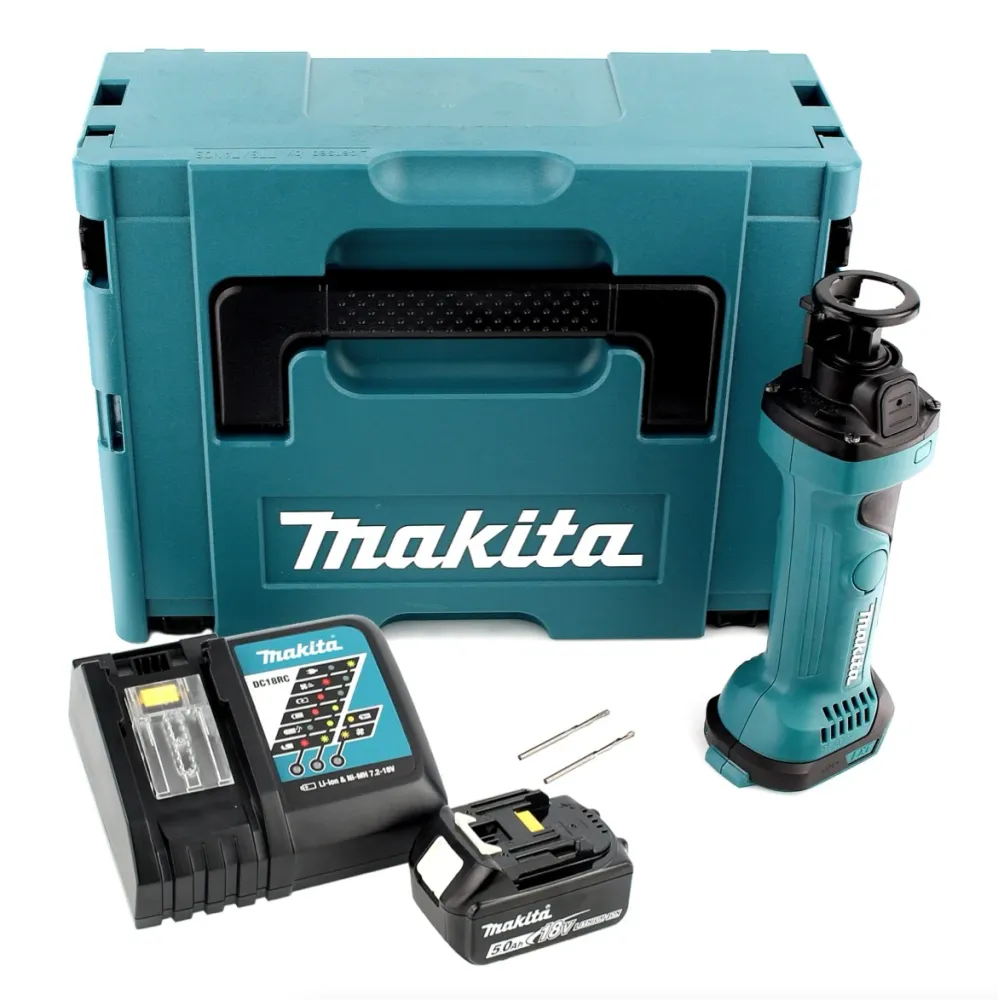 Akumulatorowa przecinarka obrotowa Makita DCO 180 RT1J 18V + 1x akumulator 5.0Ah + ładowarka + Makpac