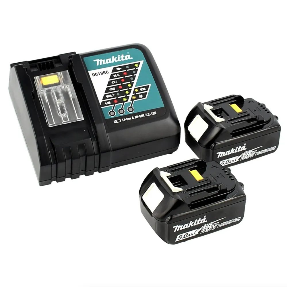 Makita DCO 180 RTJ akumulatorowa przecinarka rotacyjna 18V + 2x akumulator 5.0Ah + ładowarka + Makpac