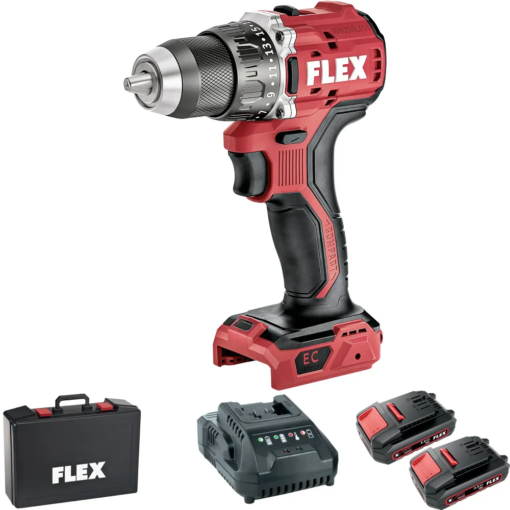 Wiertarko-wkrętarka akumulatorowa Flex PD 2G EC LD C 18 V 2,5 Ah