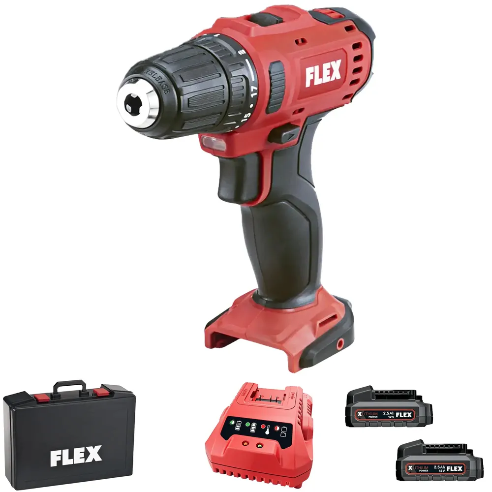 Wiertarko-wkrętarka Flex DD 2G LDBC 12 V 2,5 Ah
