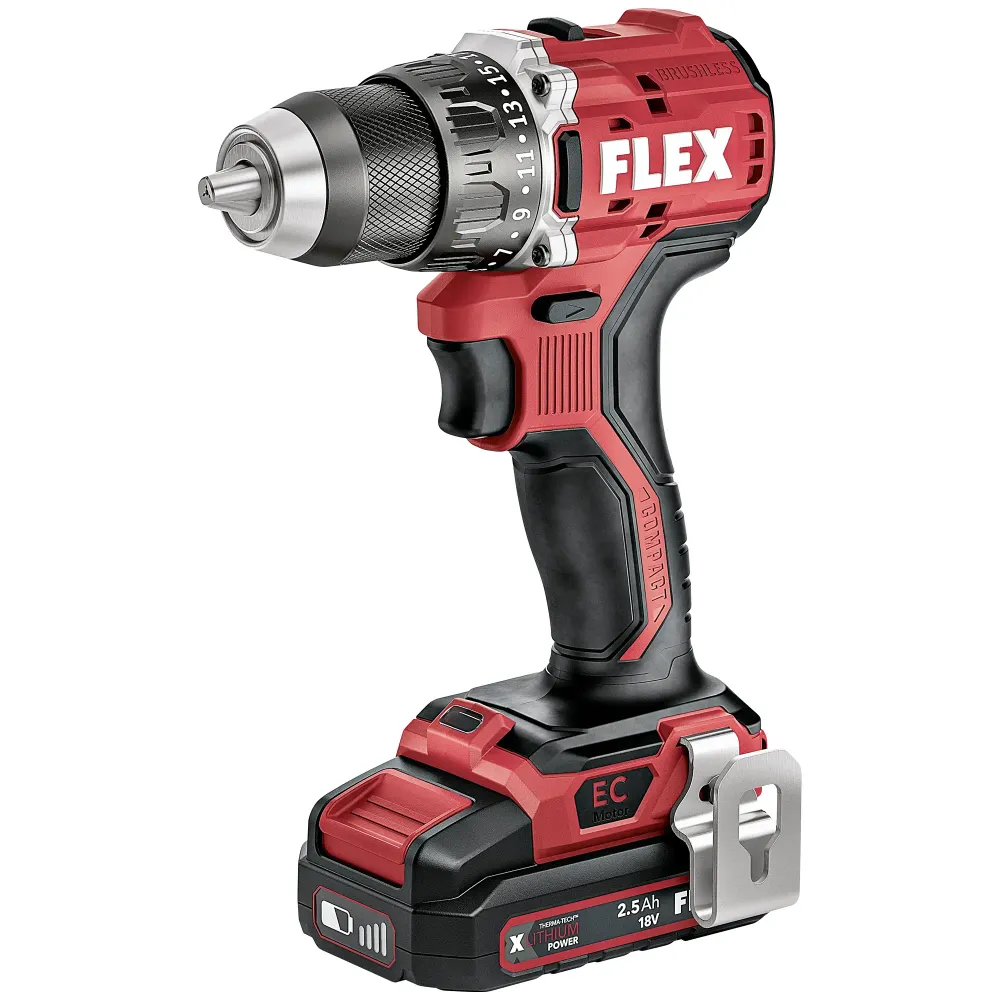 Wiertarko-wkrętarka akumulatorowa Flex PD 2G EC LD C 18 V 2,5 Ah