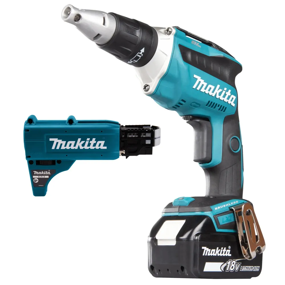 Wkrętarka do płyt gipsowo-kartonowych Makita DFS452AJX2 18 V 2 Ah