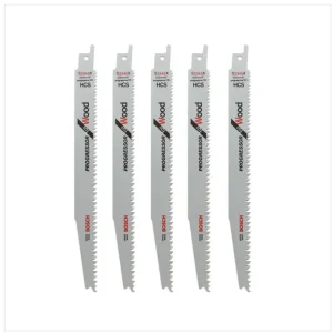 Bosch 5 brzeszczotów szablastych 200 mm Progressor do drewna S 2345 X / S2345X ( 2608654404 ) Bosch Professional