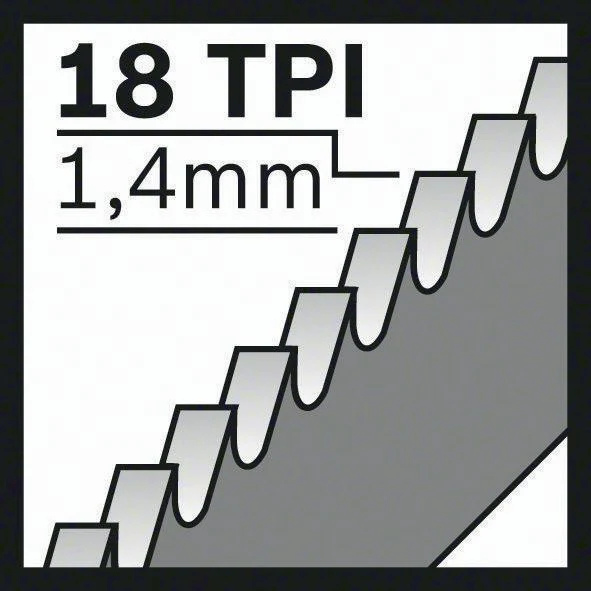 Brzeszczot do piły szablastej Bosch S 522 EF ( 8000343775 ) długość 100 mm szerokość 19 mm zestaw, frezowany