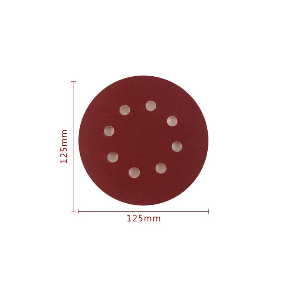 P-120 5 inch 8 Hole Sanding Discs Grind Paper Sanding Disc~2348