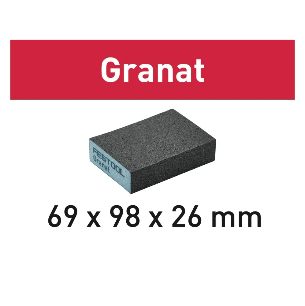 Festool blok szlifierski granat 69 x 98 x 26 mm 36 GR/6 ziarnistość 36 6 szt. ( 201080 )