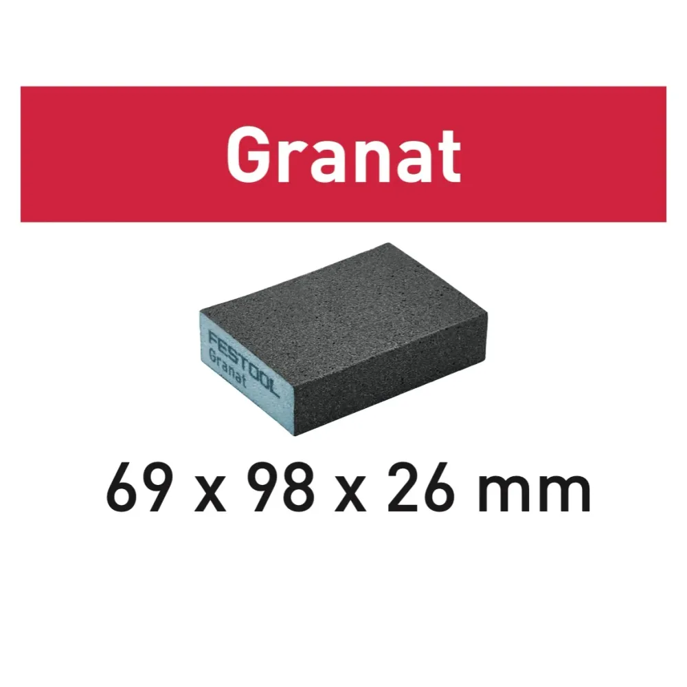 Festool klocek szlifierski granat 69 x 98 x 26 mm ziarnistość 120 GR/6 6 szt. ( 201082 )