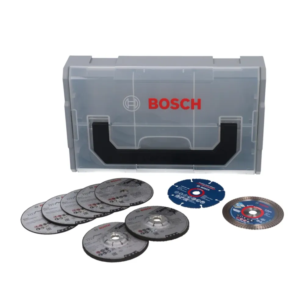 Bosch L-Boxx Zestaw mini tarcz tnących do szlifowania zgrubnego 76 x 10 mm 9 szt. ( 06159975VC ) Bosch Professional