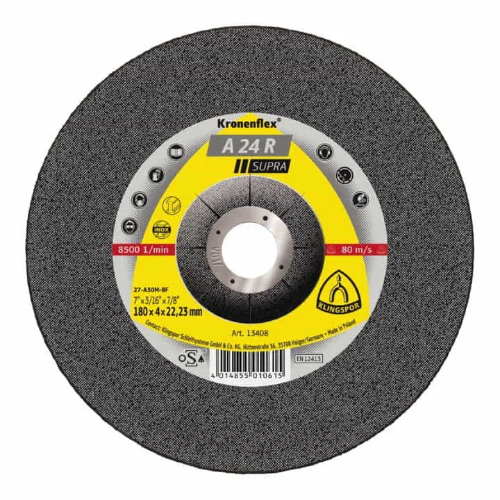 KLINGSPOR tarcza szlifierska 24 R Supra D125xS6mm ( 4000841087 )
