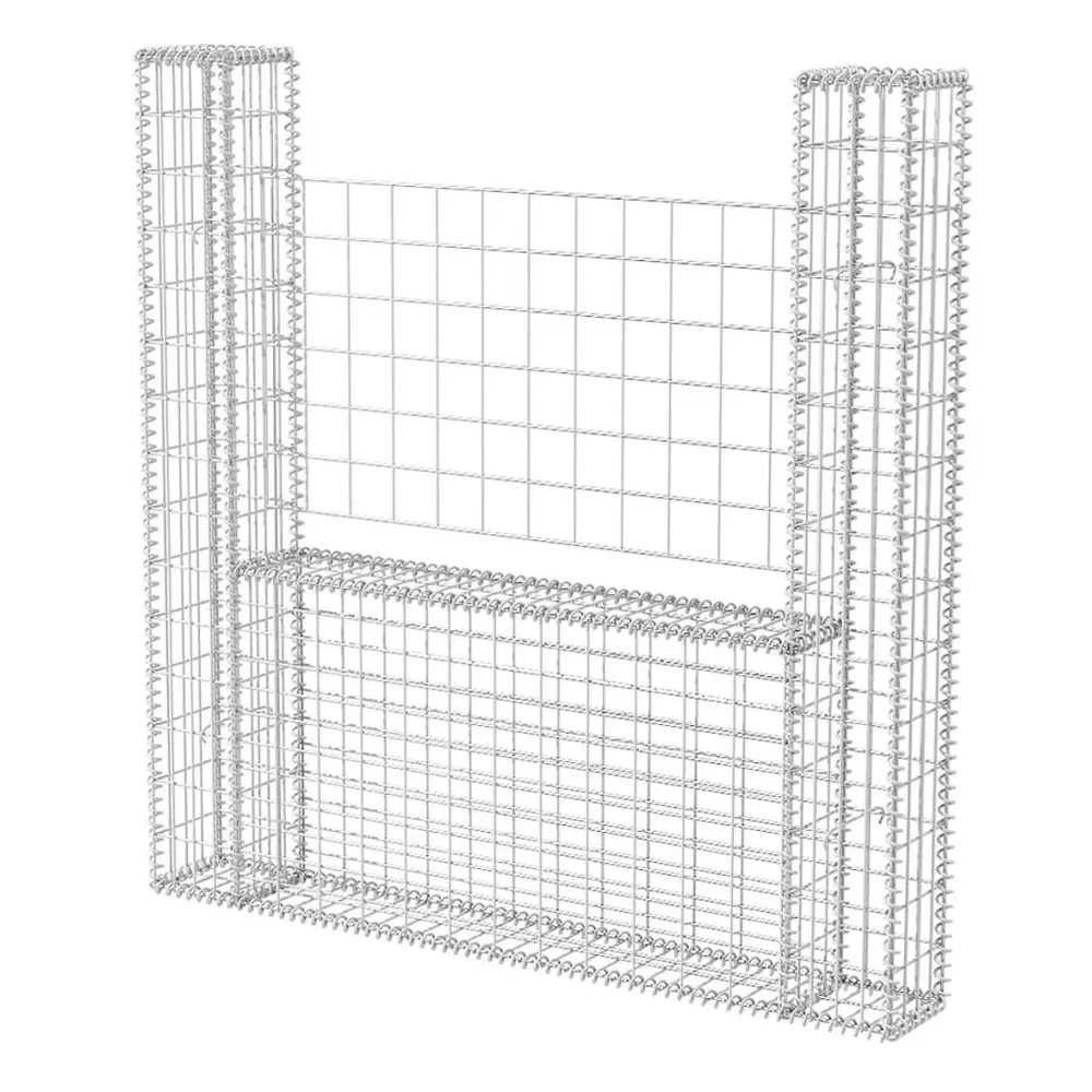 Gabion mand U-vormig 160x20x150 cm staal