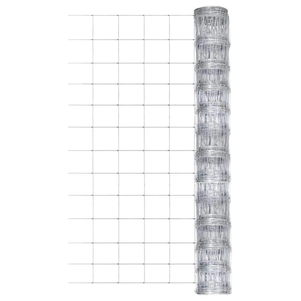 Hek 50x1,25 m gegalvaniseerd staal zilverkleurig