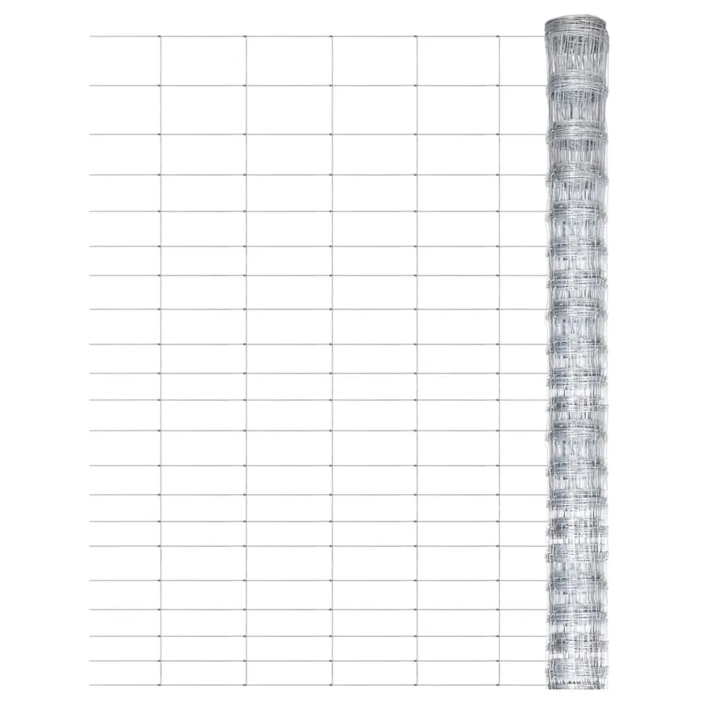 Hek 50x1,25 m gegalvaniseerd staal zilverkleurig