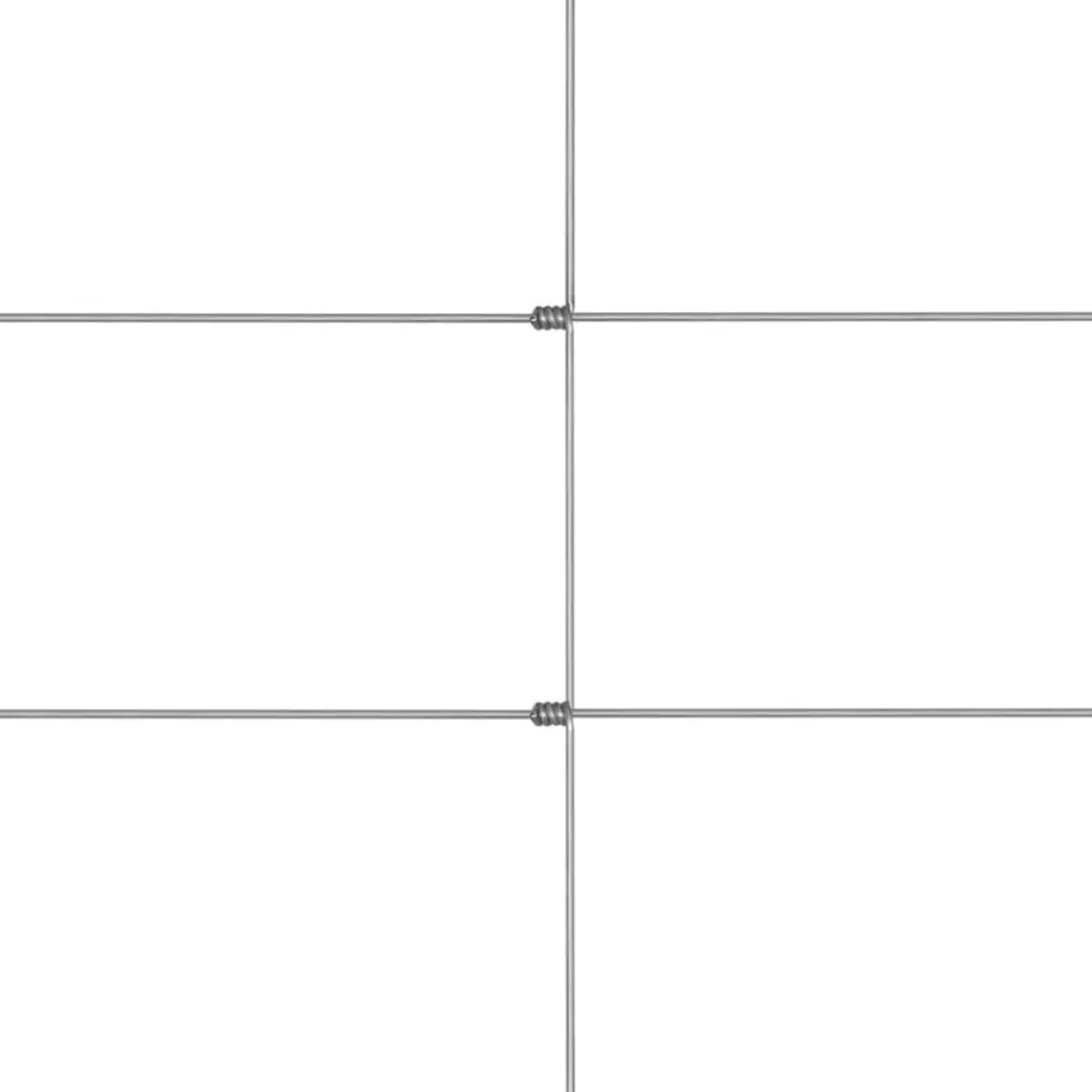 Hek 50x1,5 m gegalvaniseerd staal zilverkleurig