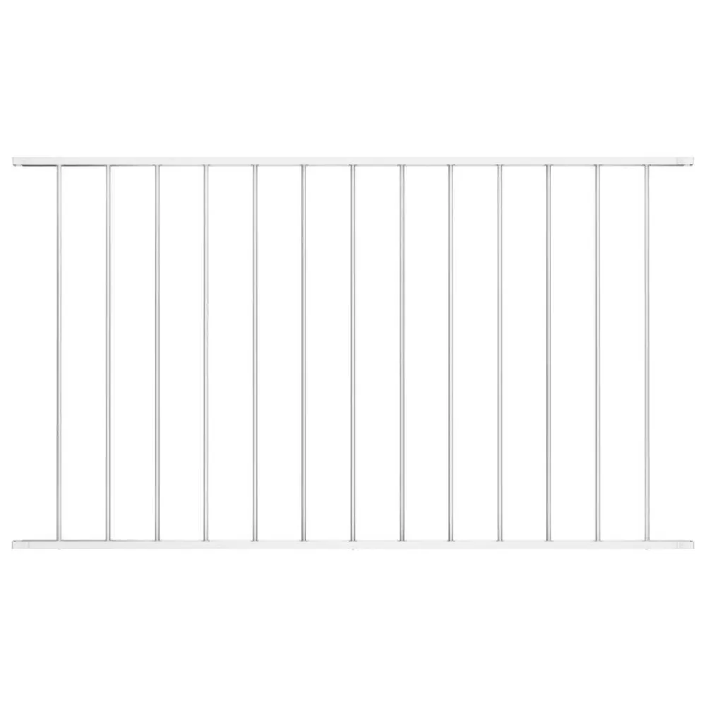 Hekpaneel 1,7x0,75 m gepoedercoat staal wit