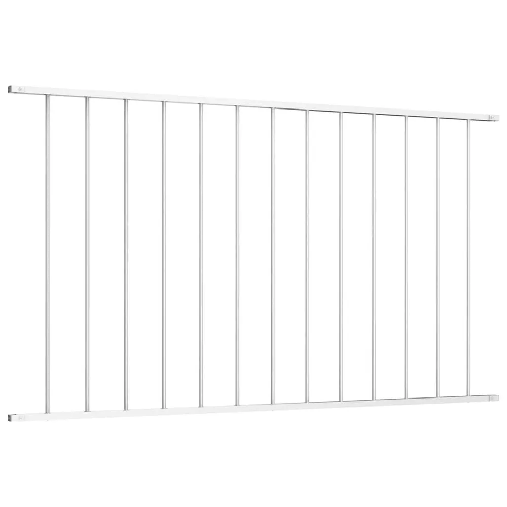 Hekpaneel 1,7x0,75 m gepoedercoat staal wit