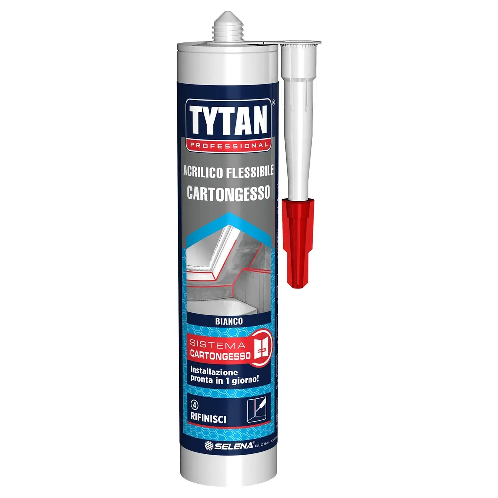 Tytan Elastyczny Silikon Akrylowy do Płyt G-K 300 ml