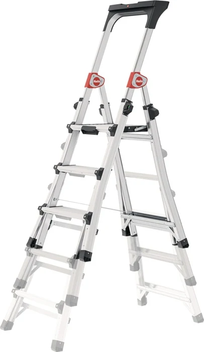 Hailo drabina 100 Topline ( 9000463140 ) Stopnie 3-5 anodowane aluminium teleskopowe