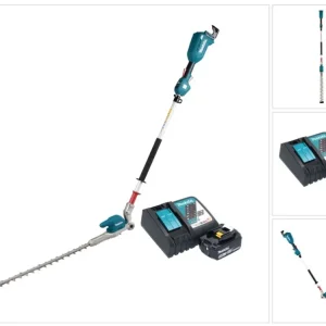 Akumulatorowe nożyce do żywopłotu Makita DUN 500 WRF 18 V 50 cm bezszczotkowe + 1x akumulator 3,0 Ah + ładowarka