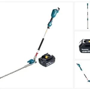 Akumulatorowe nożyce do żywopłotu Makita DUN 500 WRG 18 V 50 cm bezszczotkowe + 1x akumulator 6,0 Ah + ładowarka