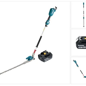Makita DUN 500 WT akumulatorowe nożyce do żywopłotu 18 V 50 cm bezszczotkowe + 1x akumulator 5,0 Ah - bez ładowarki