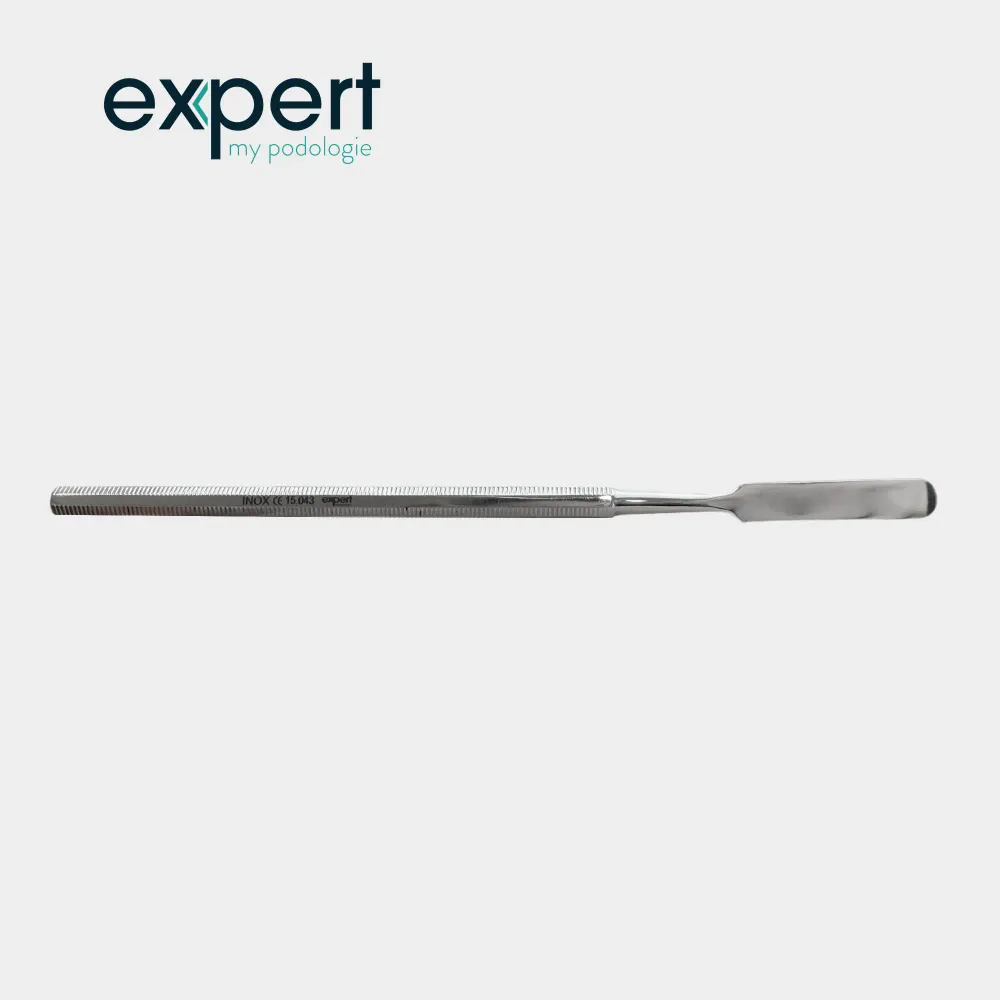 Okrągł płaska szpatułka - Stal nierdzewna - 15 cm - Expert My Podologie