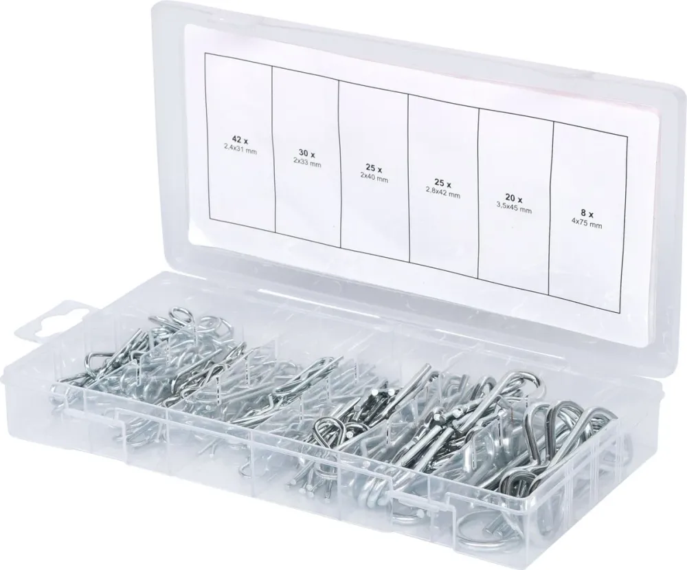 KS TOOLS Sortiment Federsplinte, 1,8x33 - 3,9x75, 150-tlg ( 970.0060 )