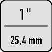 Gedore końcówka wkrętakowa K 21 ( 4000770775 ) 1 ″ Szerokość w poprzek 33 mm Długość 62 mm