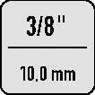 Przegub uniwersalny Gedore 3095 ( 4000773614 ) 3/8 ″ Długość 50 mm