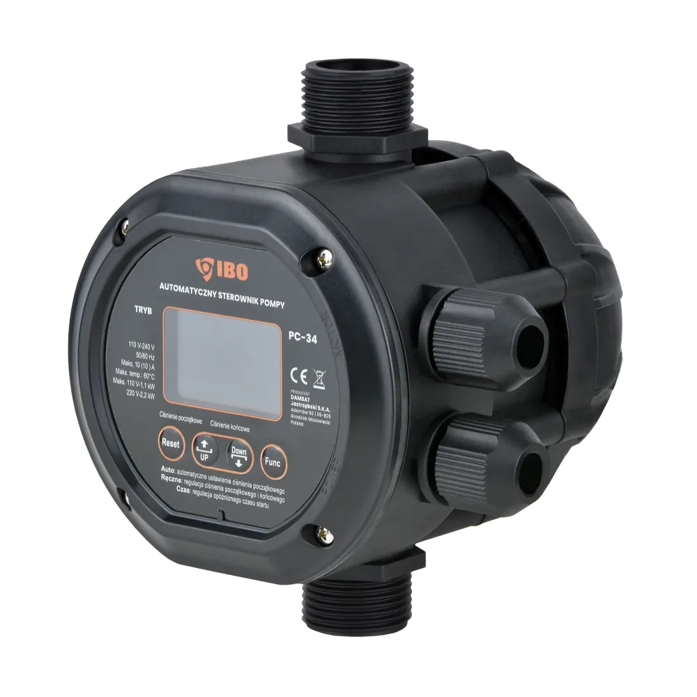 Elektroniczny wyłącznik ciśnieniowy PC-34 (2,2 kW, 230 V) sterownik pompy