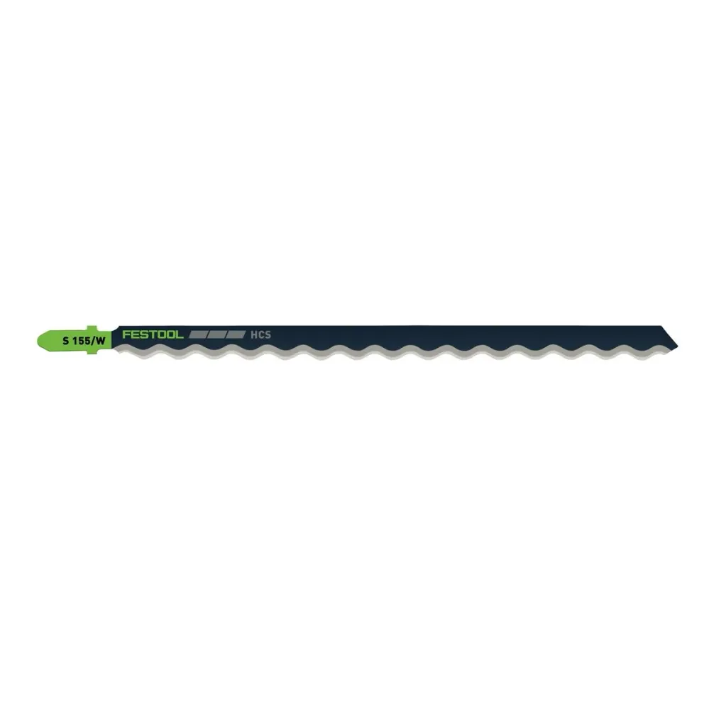 Festool S 155/W/6 Brzeszczot do wyrzynarki 155 mm 6 szt. ( 2x 204345 ) do miękkich materiałów izolacyjnych, stal HCS