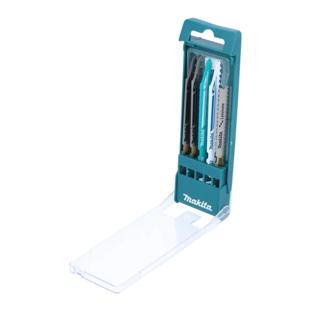 Makita B-48527 Zestaw brzeszczotów do wyrzynarki 5 szt. 60 - 77 mm drewno / plastik / stal miękka / parkiet / laminat