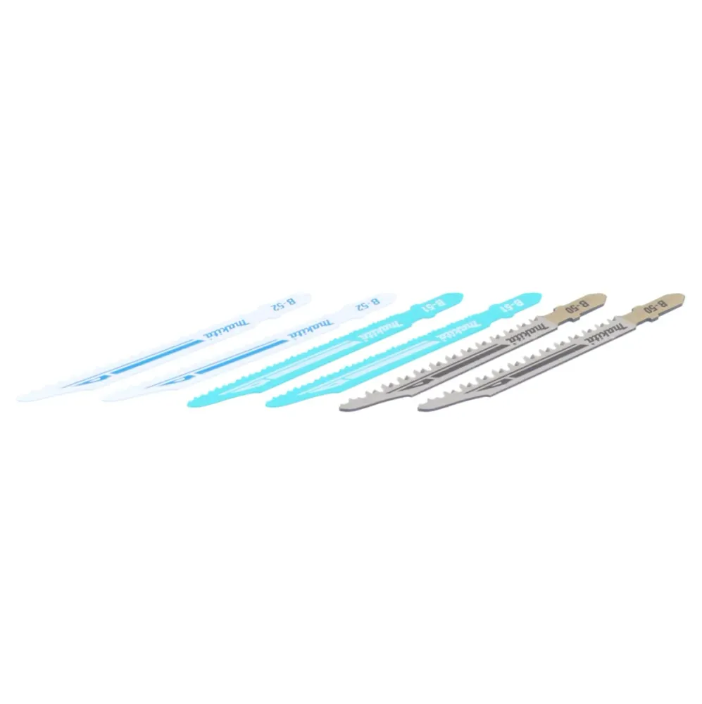Zestaw brzeszczotów do wyrzynarki Makita 6 szt. 77 mm drewno / plastik / metal ( 2x B-06292 )