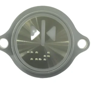 Kone-knapp för dörrstängning, vit, infälld COP-panel KM863052G567H082