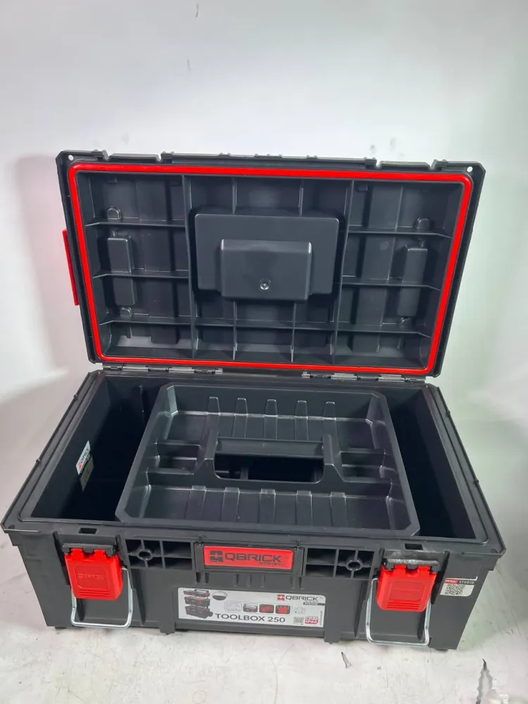 Qbrick System PRIME Toolbox 250 Vario z możliwością sztaplowania 535 x 327 x 271 mm 28l IP66 z 3 przegrodami