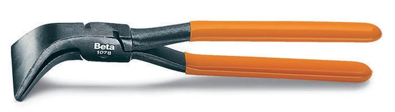Szczypce blacharskie wygięte czernione uchwyty pokryte PCW 260mm | 1078