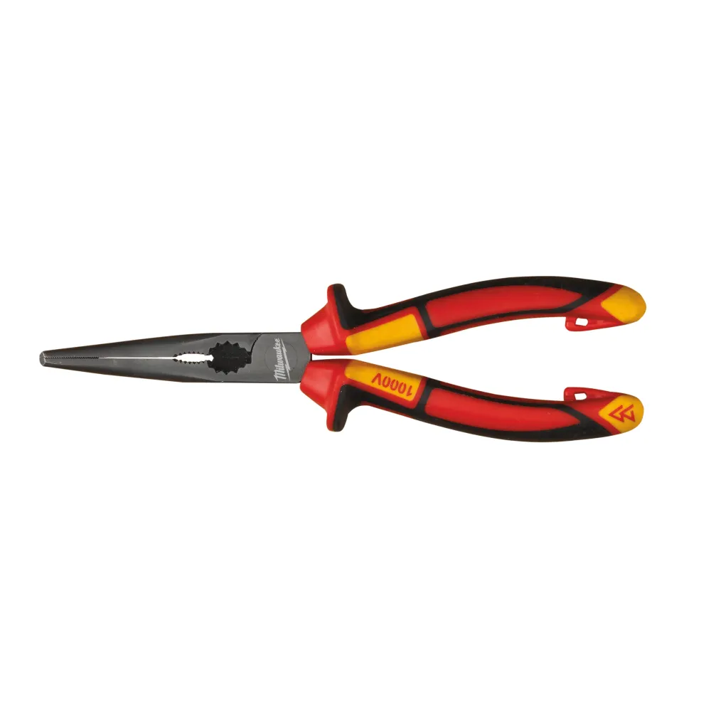 Szczypce długie okrągłe wygięte 45° VDE 205 mm | 4932464565