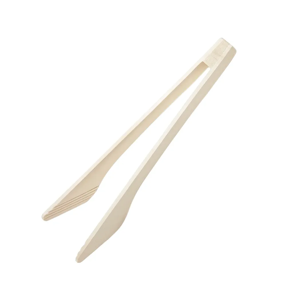 Szczypce skośne do grilla drewniane 30 cm – akcesoria BBQ
