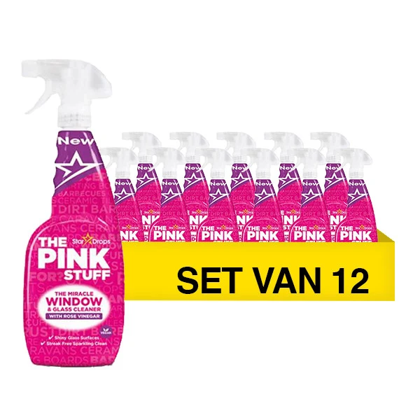 Pink Stuff Środek do czyszczenia szkł 750ml - opakowanie 12 sztuk