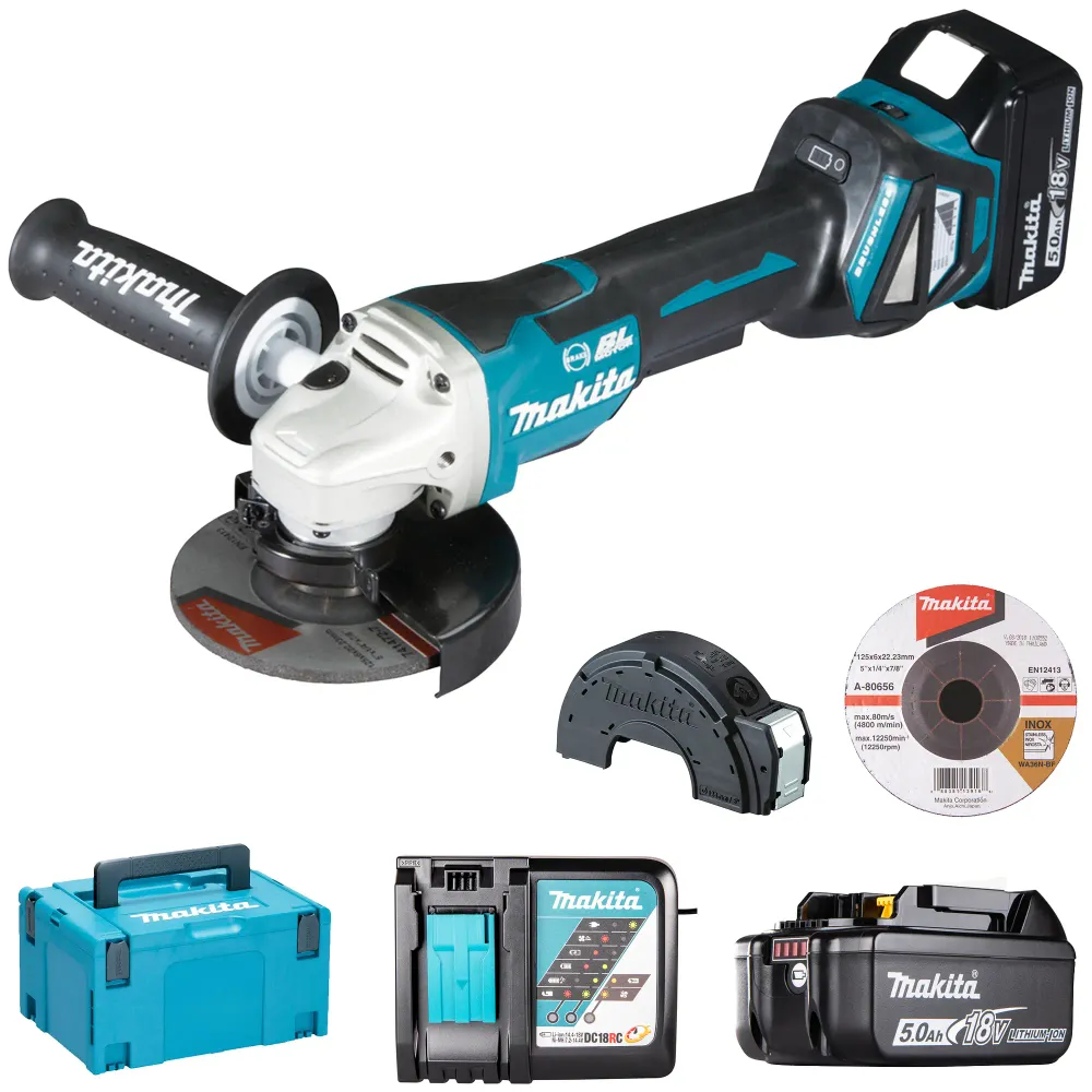 Szlifierka kątowa Makita DGA517RTJ 18V 5Ah