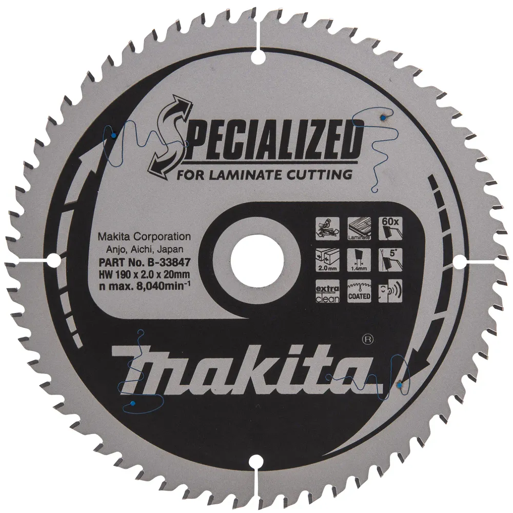 Specjalizowana tarcza TCT Makita B-33847