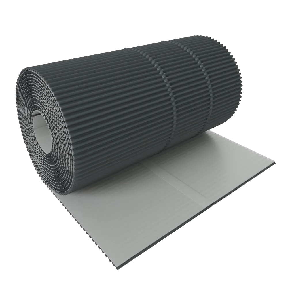 Taśma kominowa aluminiowa COROMIN Alu plisowana 300mm/5mb antracyt