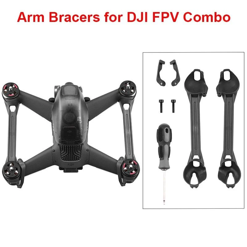 Arm Bracers Element dla DJI FPV Skutecznie wzmacniający ochronny dla FPV Arm Bracers Zestaw akcesoriów ze śrubokrętem