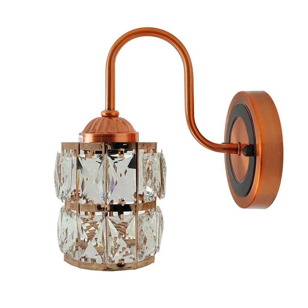 Industrial Orange Wall Light Fitting Home Lighting Indoor Crystal Lights~2538